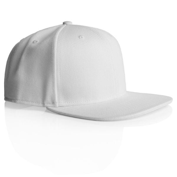 as-colour-stock-6-panel-flat-peak-cap-white-snapback