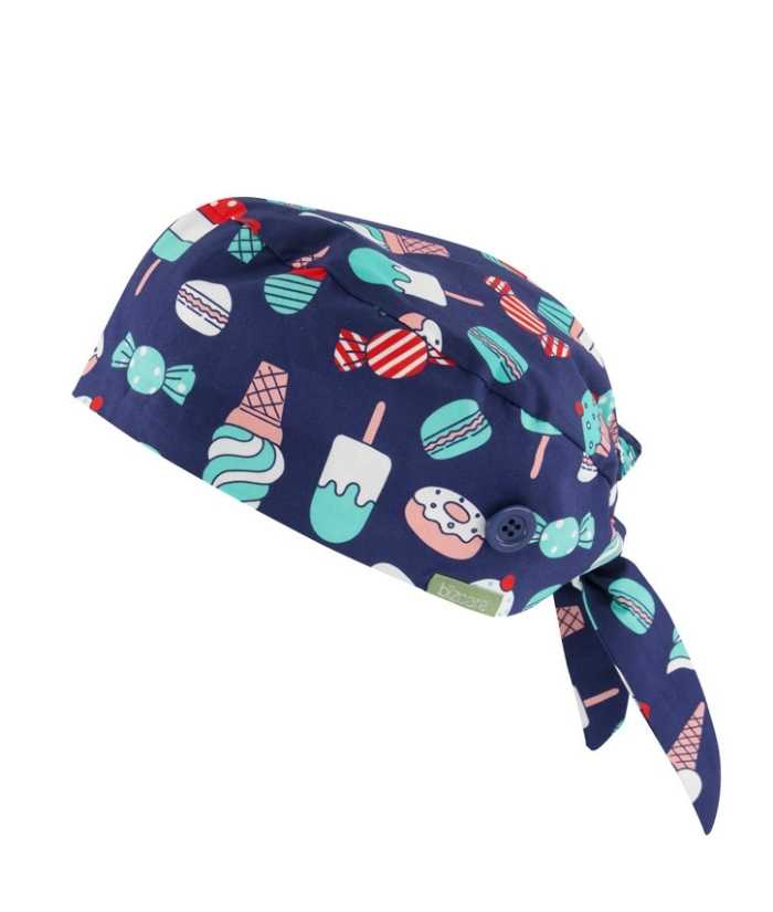 Unisex Printed Scrub Cap