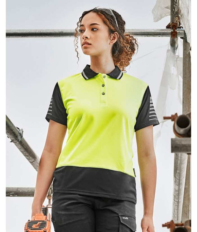 syzmik-ladies-womens-hi-vis-zone-polo-zhl236-trades-uniform