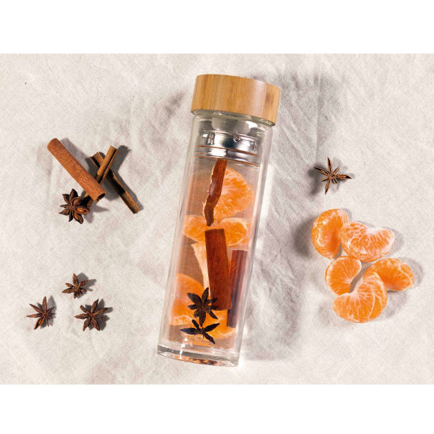 Tea & Fruit Infuser Bottle 420ml - Uniforms and Workwear NZ - Ticketwearconz