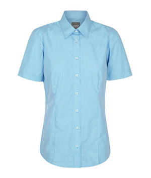 Westgarth Gingham Womens Short Sleeve Shirt - Uniforms and Workwear NZ - Ticketwearconz