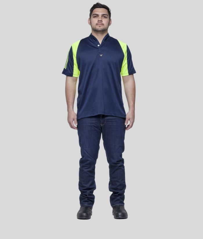 Hi Vis Standard Fit Rugger Polo Shirt - Uniforms and Workwear NZ - Ticketwearconz