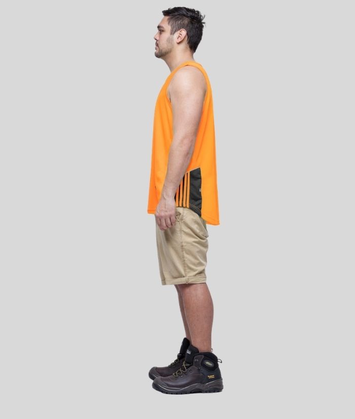 Hi Vis Performance Singlet - Uniforms and Workwear NZ - Ticketwearconz