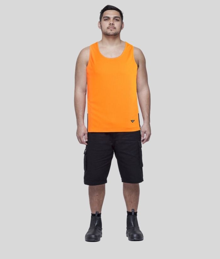 Hi Vis Performance Singlet - Uniforms and Workwear NZ - Ticketwearconz