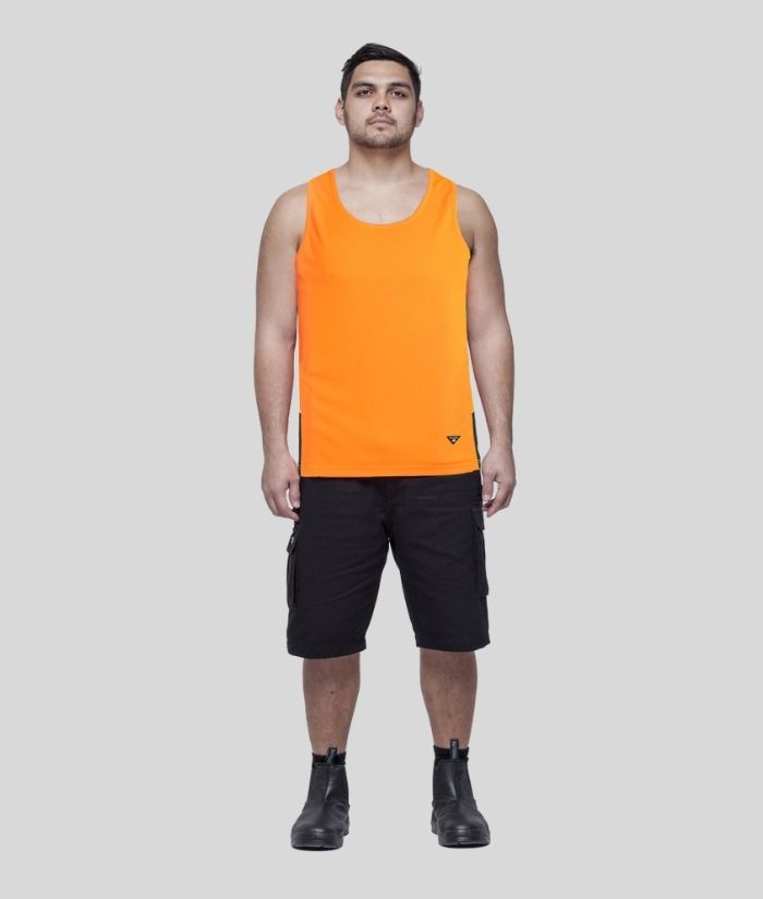 Hi Vis Performance Singlet - Uniforms and Workwear NZ - Ticketwearconz