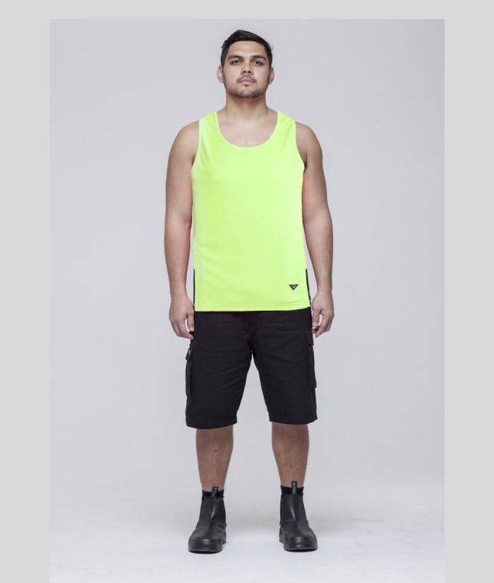 Hi Vis Performance Singlet - Uniforms and Workwear NZ - Ticketwearconz