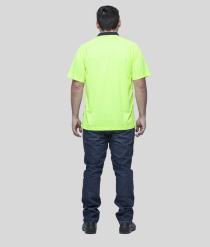 Hi Vis Raglan Polo - Uniforms and Workwear NZ - Ticketwearconz