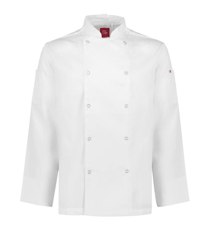 Zest Mens L/S Vented Chef Jacket - Uniforms and Workwear NZ - Ticketwearconz