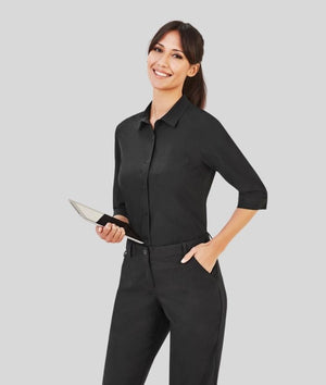 Womens Easy Stretch Florence 3/4 Sleeve Shirt - Uniforms and Workwear NZ - Ticketwearconz