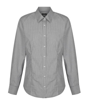 Westgarth Gingham Womens Long Sleeve Shirt - Uniforms and Workwear NZ - Ticketwearconz