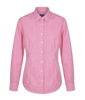 Westgarth Gingham Womens Long Sleeve Shirt - Uniforms and Workwear NZ - Ticketwearconz