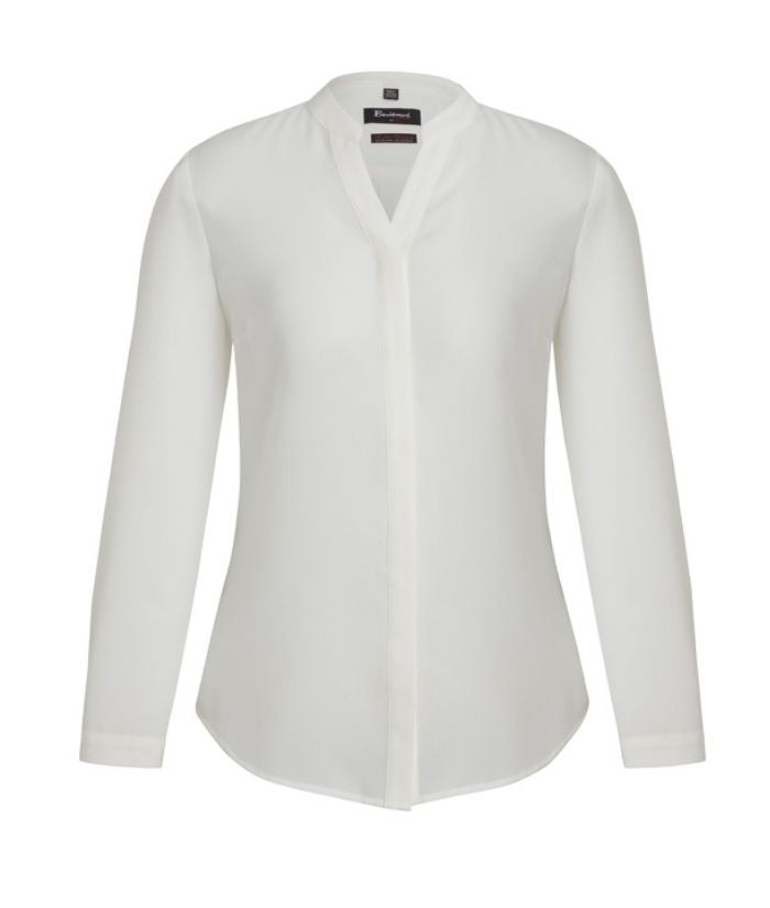 Womens Juliette Plain Long Sleeve Blouse - Uniforms and Workwear NZ - Ticketwearconz