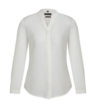 Womens Juliette Plain Long Sleeve Blouse - Uniforms and Workwear NZ - Ticketwearconz