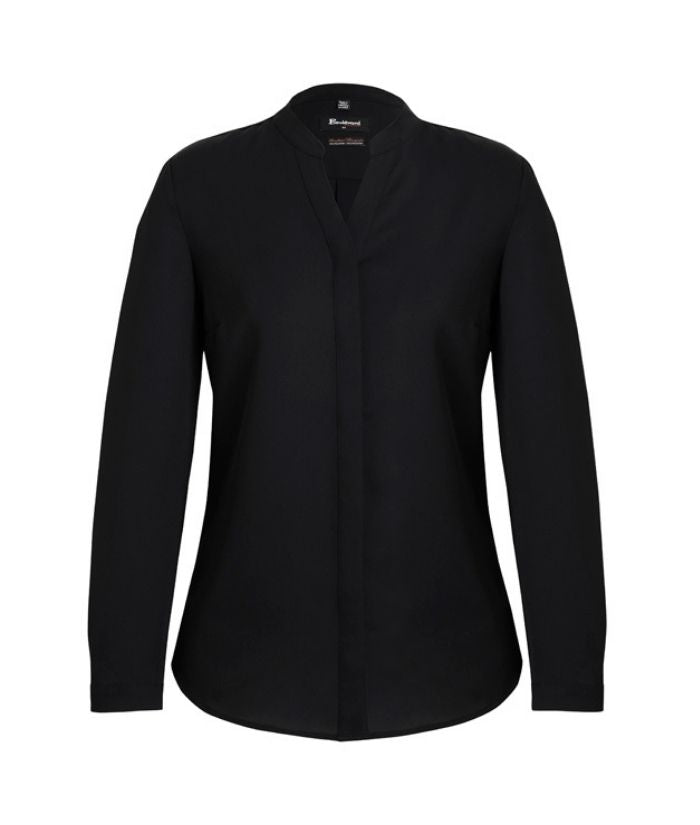 Womens Juliette Plain Long Sleeve Blouse - Uniforms and Workwear NZ - Ticketwearconz