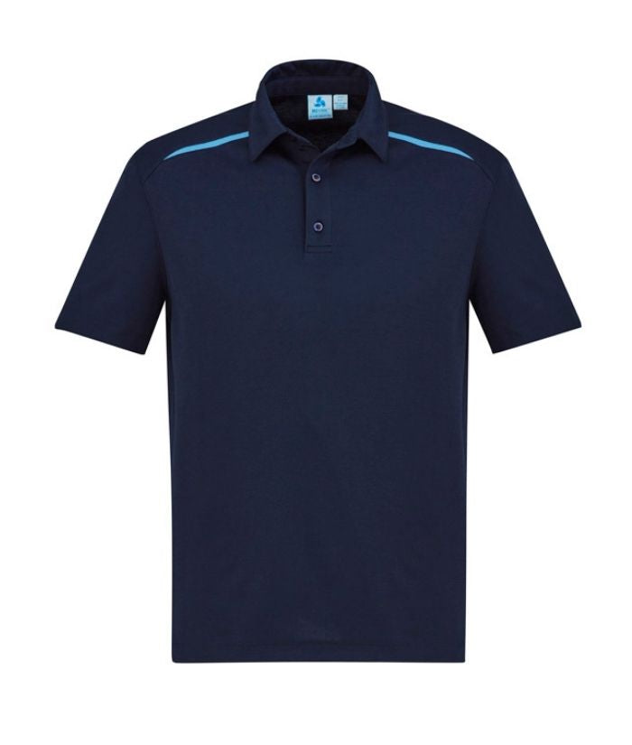 mens-sonar-polo-P901MS-biz-collection-navy-sky-blue