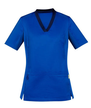 Womens Riley V-Neck Scrub Top - Uniforms and Workwear NZ - Ticketwearconz