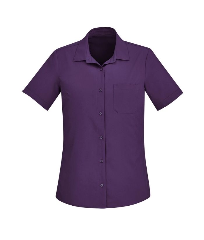 Womens Florence Short Sleeve Shirt - Uniforms and Workwear NZ - Ticketwearconz