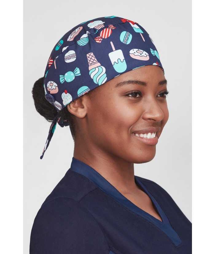 Unisex Printed Scrub Cap