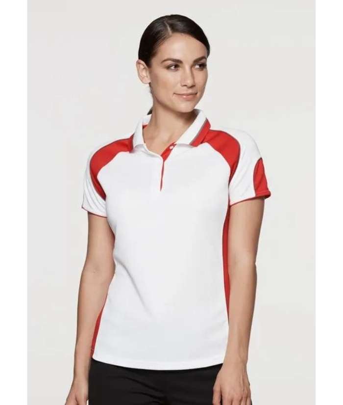 worn-white-red-aussie-pacific-ladies-womens-murray-polo-2300