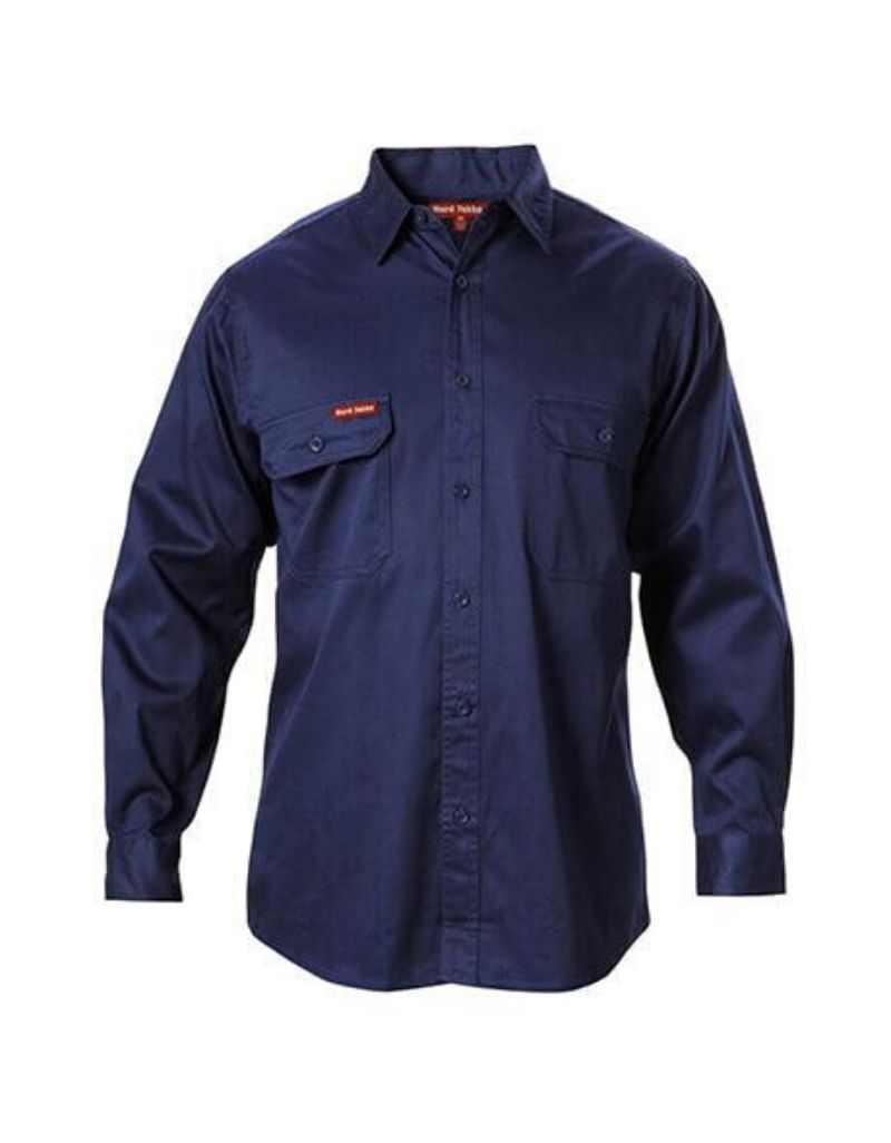 Foundations Cotton Drill Shirt L/S - Uniforms and Workwear NZ - Ticketwearconz