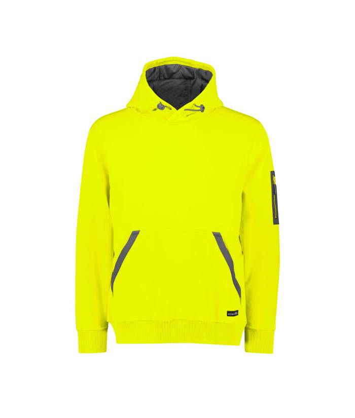 yellow-hi-vis-ZT667-syzmik-unisex-water-resistant-hoodie