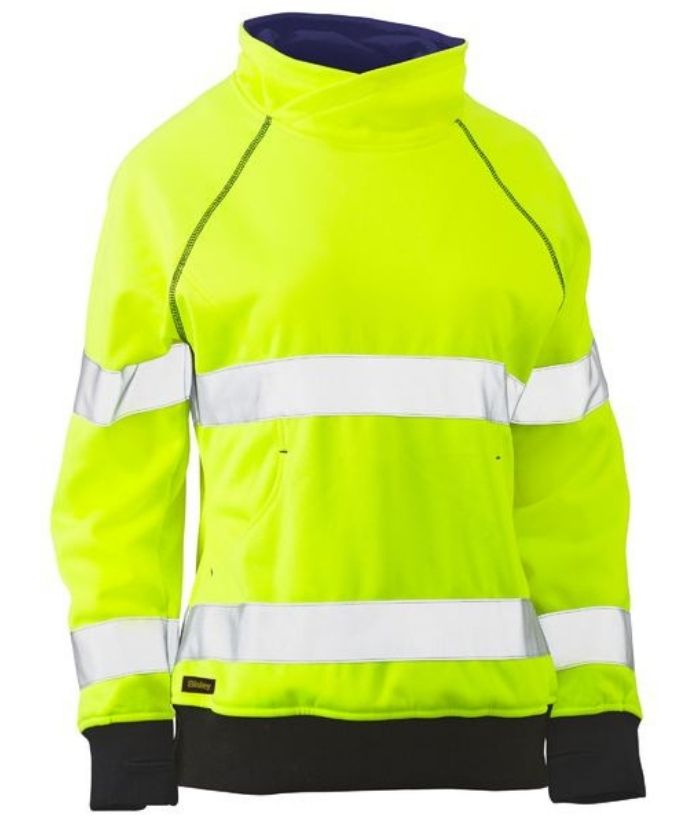 Womens Taped Hi Vis Fleece Jumper - Uniforms and Workwear NZ - Ticketwearconz