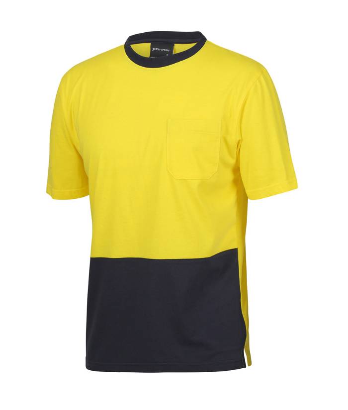 Hi Vis Crew Neck, Cotton T-Shirt