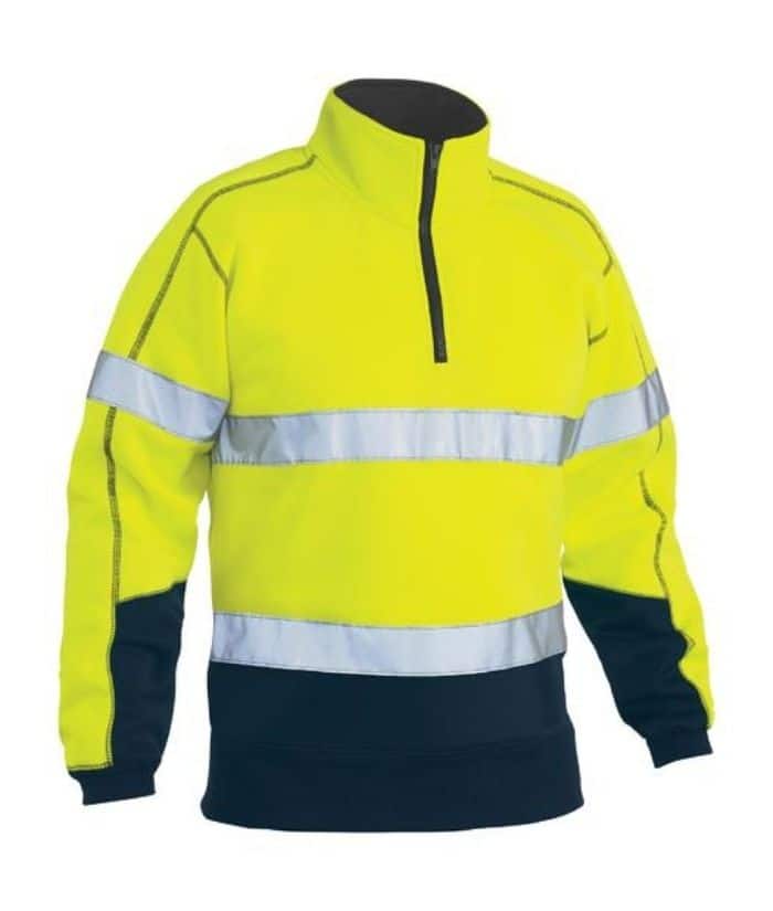 Taped Hi Vis, Two Tone, Fleece Pullover - Uniforms and Workwear NZ - Ticketwearconz