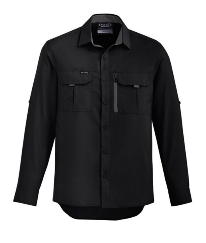 Mens Outdoor Long Sleeve Shirt - Uniforms and Workwear NZ - Ticketwearconz