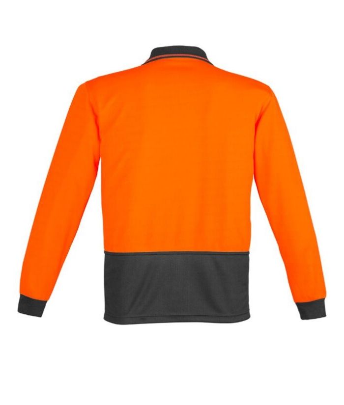 Unisex Hi Vis Basic Spliced Polo - Long Sleeve