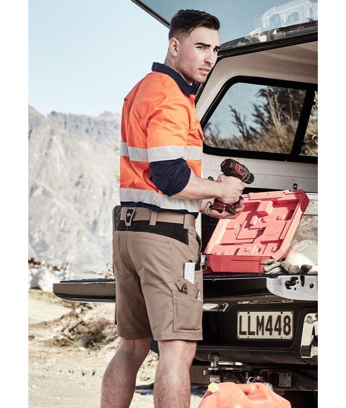 mens-syzmik-streetworx-tough-shorts-khaki-zs550-builders-construction-roofers-plumbers-electricians