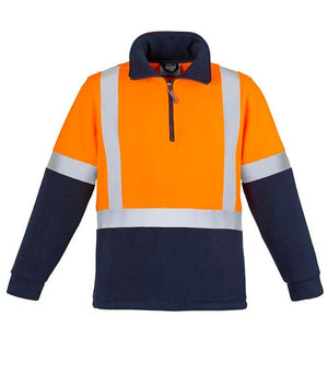 Mens Hi Vis Fleece Jumper - Shoulder Taped - Uniforms and Workwear NZ - Ticketwearconz