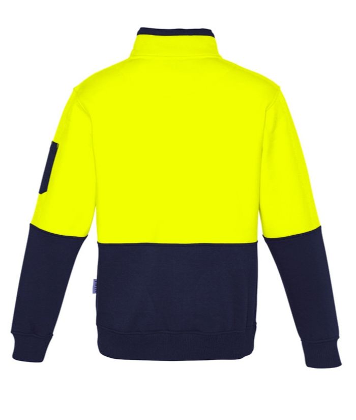 Unisex Hi Vis Half Zip Pullover - Uniforms and Workwear NZ - Ticketwearconz