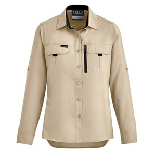 Womens Outdoor Long Sleeve Shirt - Uniforms and Workwear NZ - Ticketwearconz