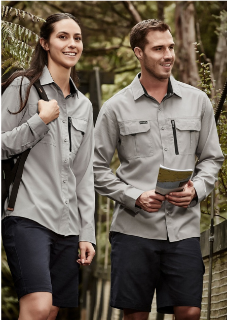 Womens Outdoor Long Sleeve Shirt - Uniforms and Workwear NZ - Ticketwearconz